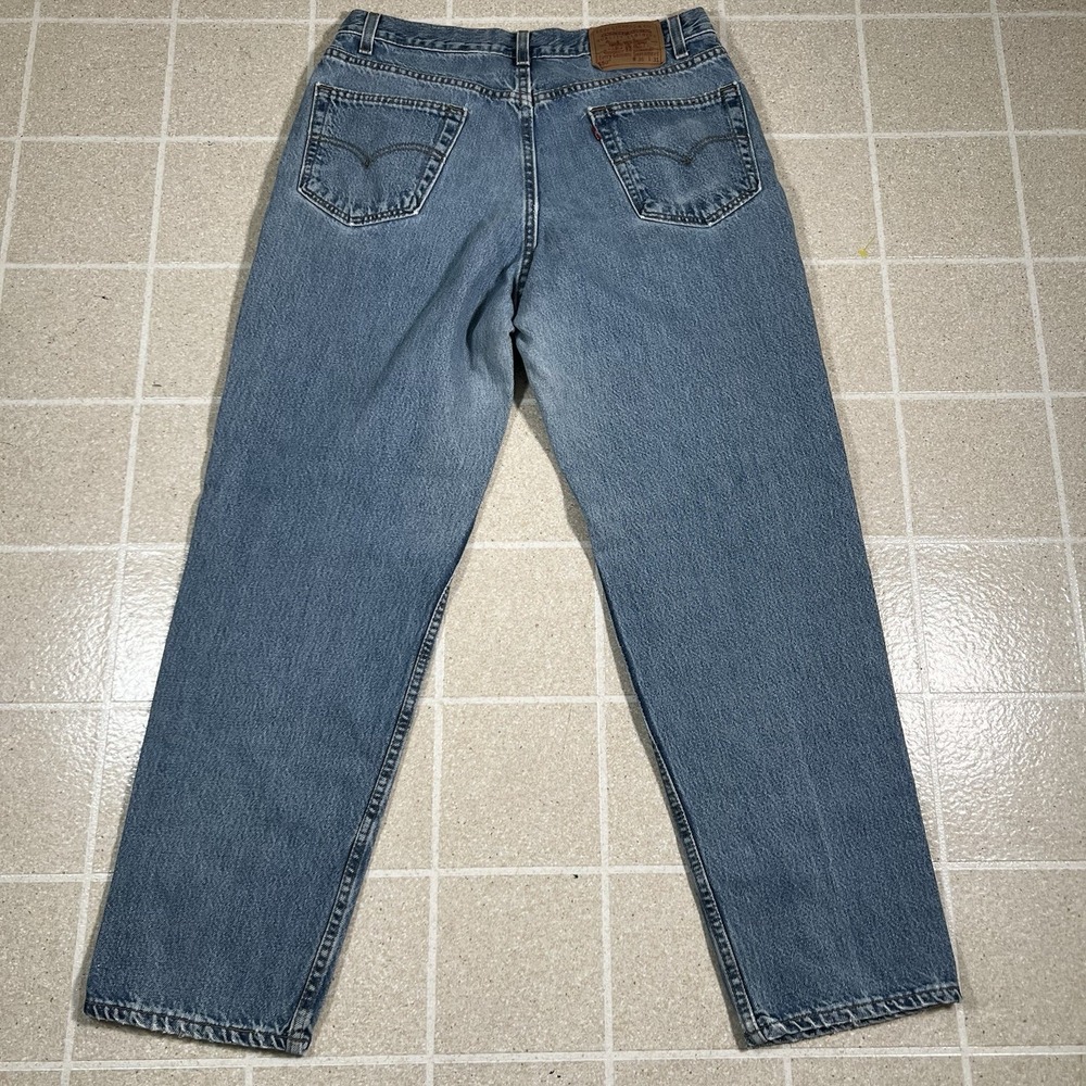 Vintage Levi's 550 Blue Denim Jeans Relaxed Fit Made in USA 32x29